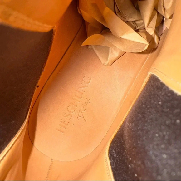 HESCHUNG Tremble Ankle Leather Boot Black Size 12 - Picture 10 of 12